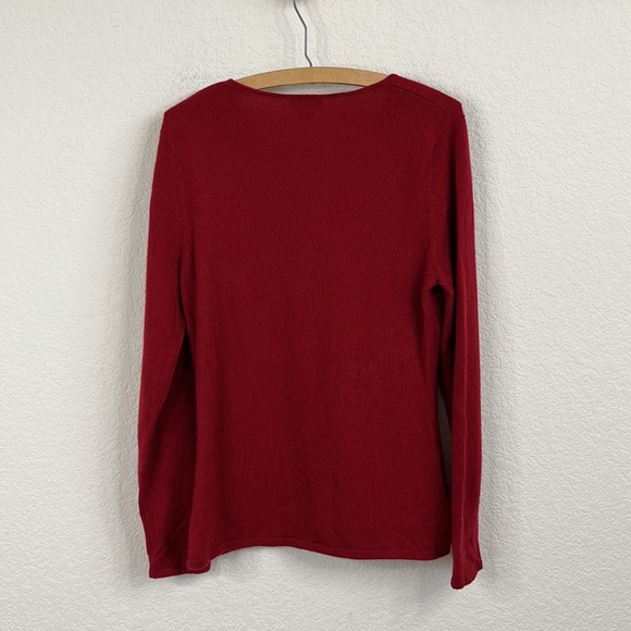 Prive Cashmere Slit V Neck Sweater - Picture 5 of 6